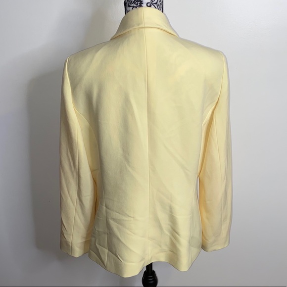 Tahari Arthur S. Levine Yellow Blazer Size 14 - Picture 4 of 4